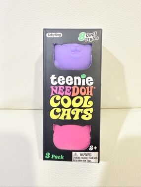 Needoh Tennie Cool Cats Stress Ball 3-Pack